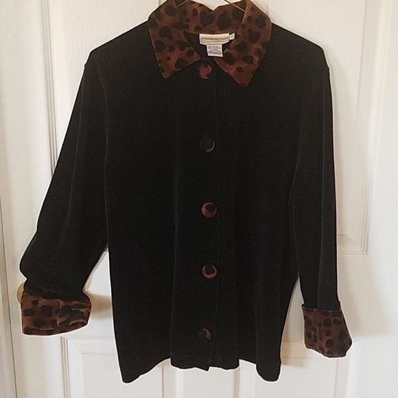 Tops - Coldwater Creek-Crushed Velvet Jacket